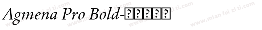 Agmena Pro Bold字体转换